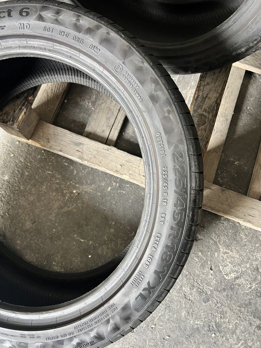 2 anvelope vara 225/45/18 , Continental , DOT 2022 , 6.5 mm !