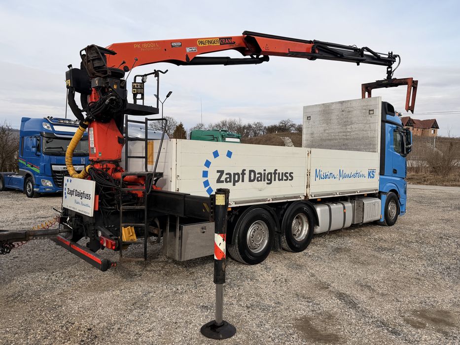 Mercedes-Benz Actros 2552 + palfinger 18001L +Remorca / macara / PK