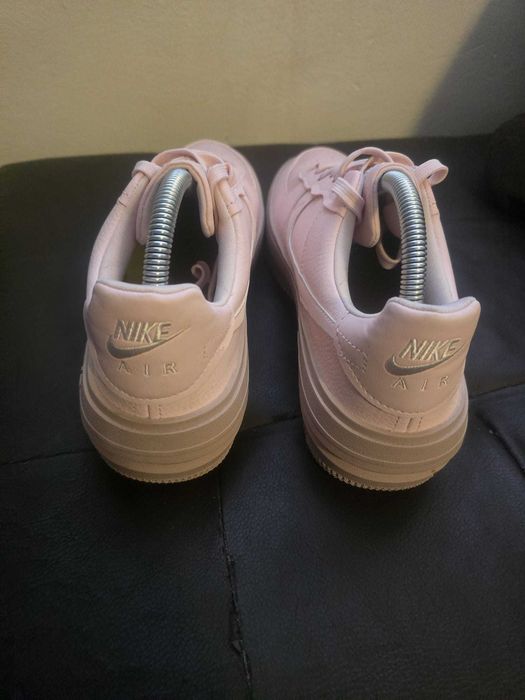 Nike Air Force Platform, естествена кожа и текстил, розови 41