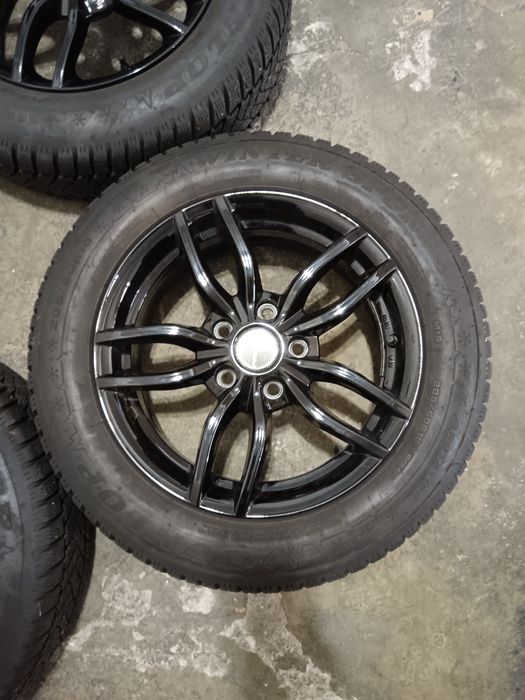 Set jante aliaj 5x114.3 et 38 cu anvelope iarna 205/60/16 kia Hyundai mazda Renault Dacia BYD Mitsubishi