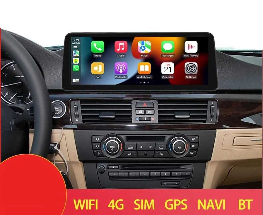 Navigatie BMW Seria 3 E90 E91 E92 Ecran 12.3 inch QLED Bluray Full HD