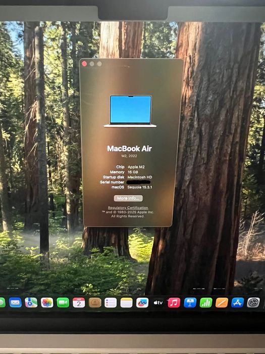 MacBook Air 13” 16 GB / M2 / 2022