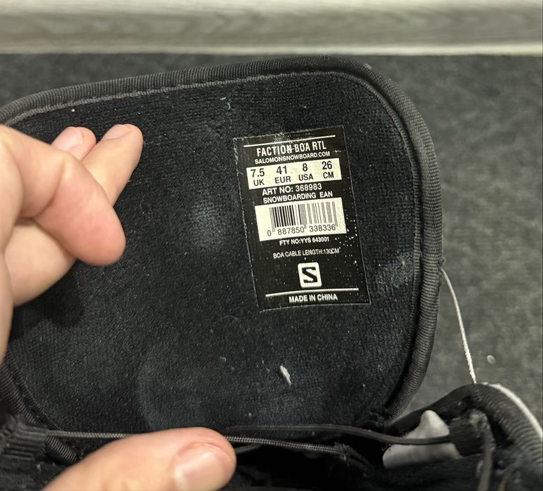 Boots Snowbooard Salomon 26 cm (nu burton,nitro,nidecker,rossignol)