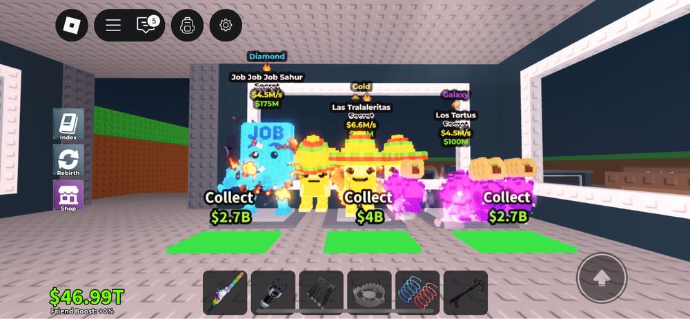 Продам браинротов в игре Steal a Brainrot