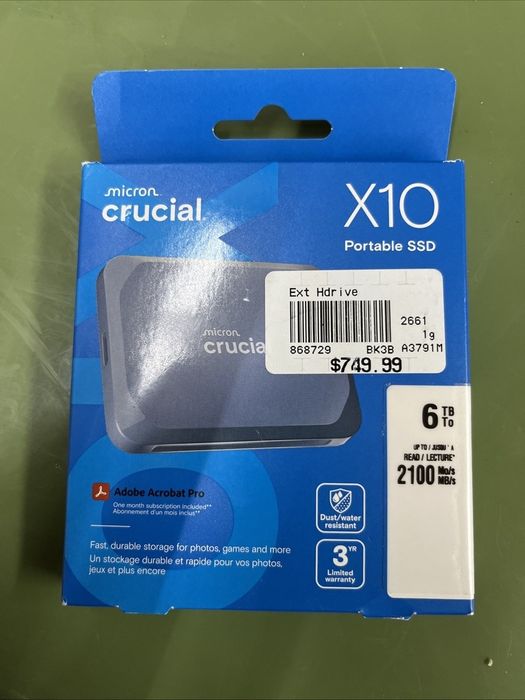 SSD Corsair ex 100 1TB/ micron crucial 6tb