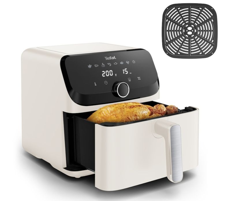 Friteuza cu aer cald Tefal EY855AE0, 7.5 litri, 2020 W, Bej