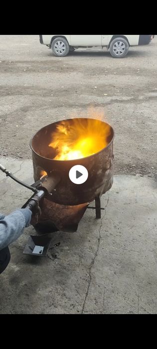 Горелка на отработке и на мазуте