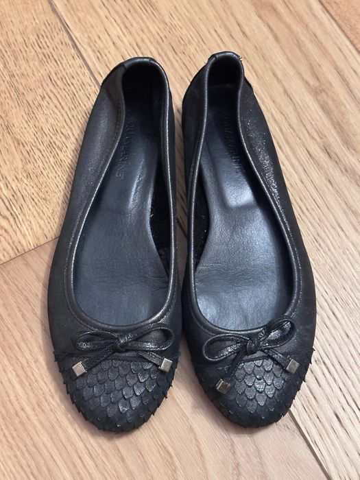 Черни кожени балеринки - 36 номер