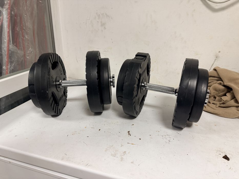Gantere reglabile noi 17,5 kg+17,5 kg=35 kg pret 250 lei