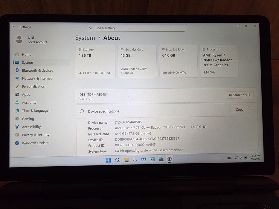 GPD Win Mini мини лаптоп игрова гонзола