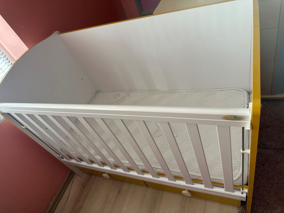 Детско бебешко легло с матрак алое Вера