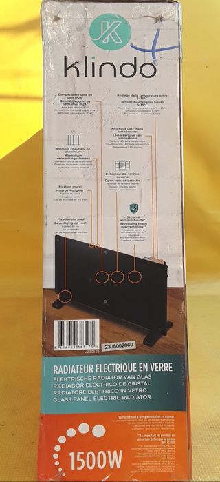 Convector panou cristal KLINDO 1500 W Nou - 170 Lei