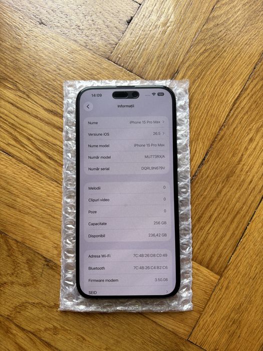 Iphone 15 Pro Max de 256 Gb 5G Black