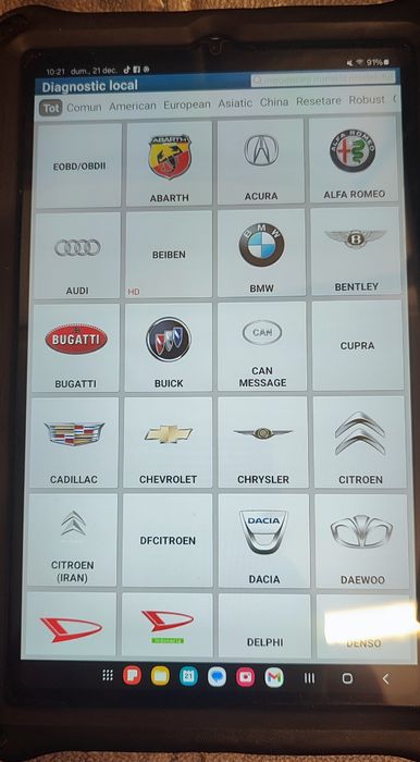 Tester diagnoza thinkdiag 2 + tableta Samsung + Diagzone / Launch x431