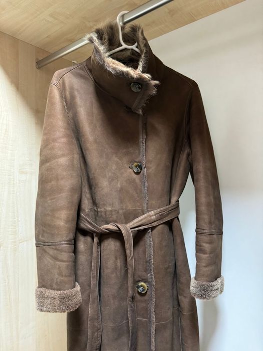 Дубленка  Massimo Dutti, натуральный мех