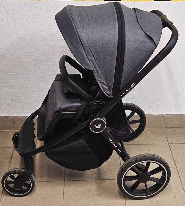 Бебешка количка 2в1 Muuvo Quick 4.0 Iron Graphite Отлично състояние