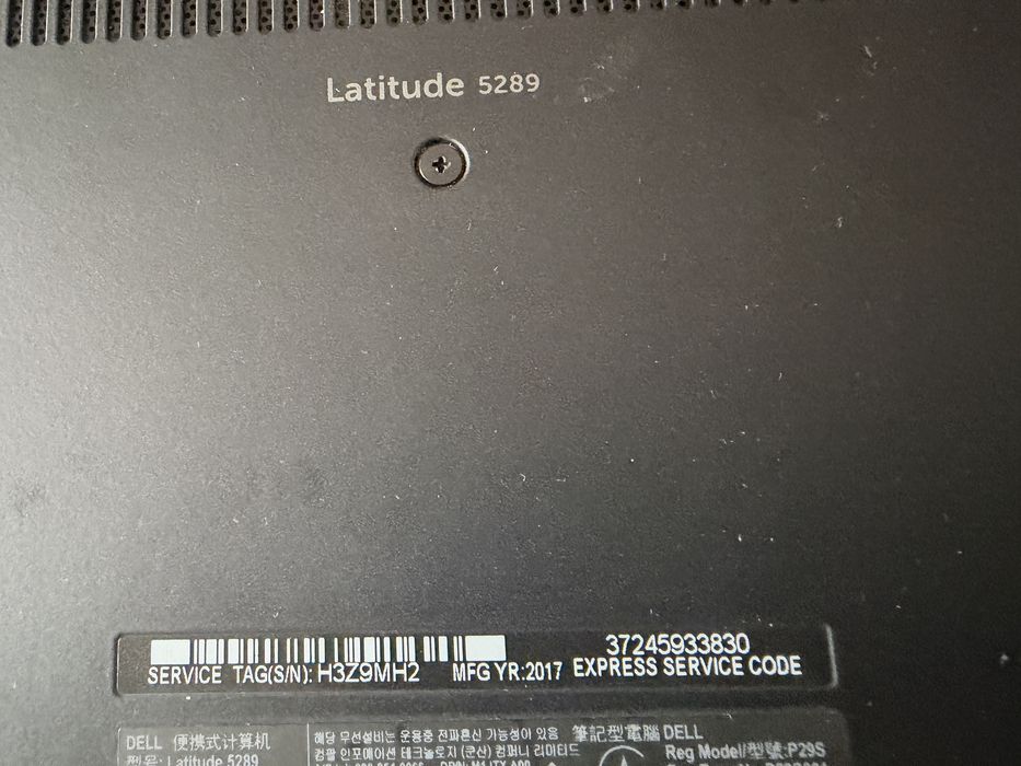 Laptop Dell Lattitude 5289 Intel i5 7300U ;  8 Gb ram   ;ecran touch screen