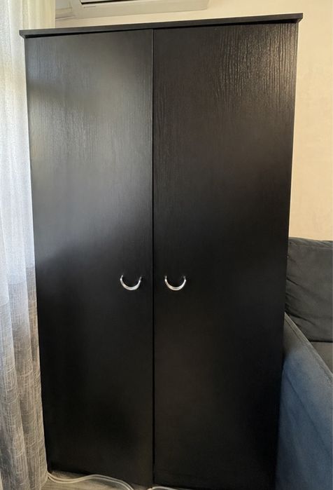 Шкаф в гостинную черный б/у