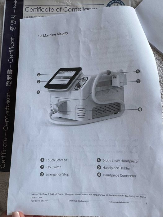 Diode laser / Диодна Лазерна Система за Обезкосмяване ALD-2