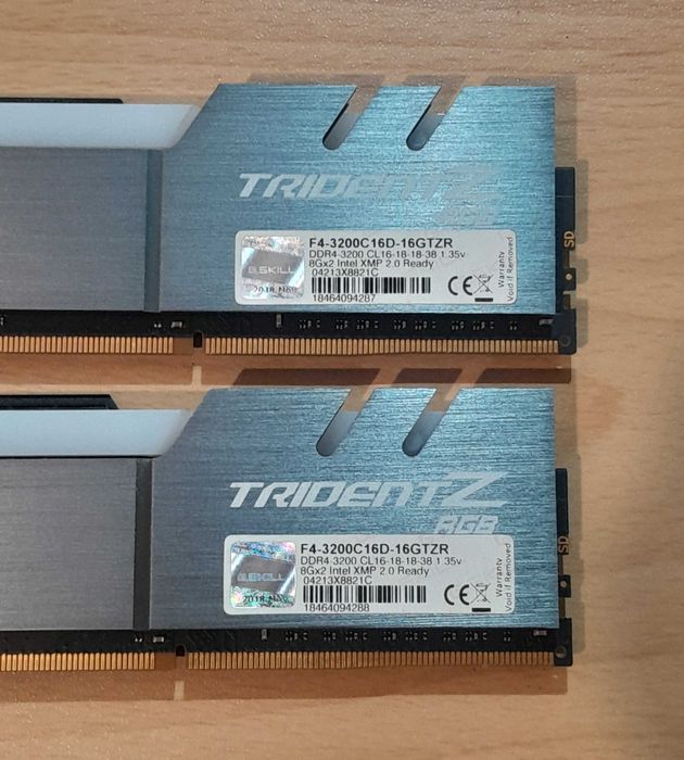 Рам памет G.SKIL TRIDENTZ RGB DDR4 16Gb (2x8Gb) 3200MHz
