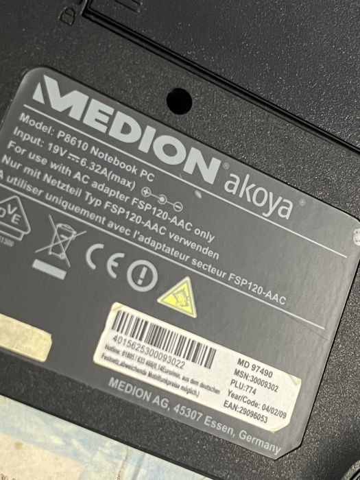 Laptop Medion akoya 17inch