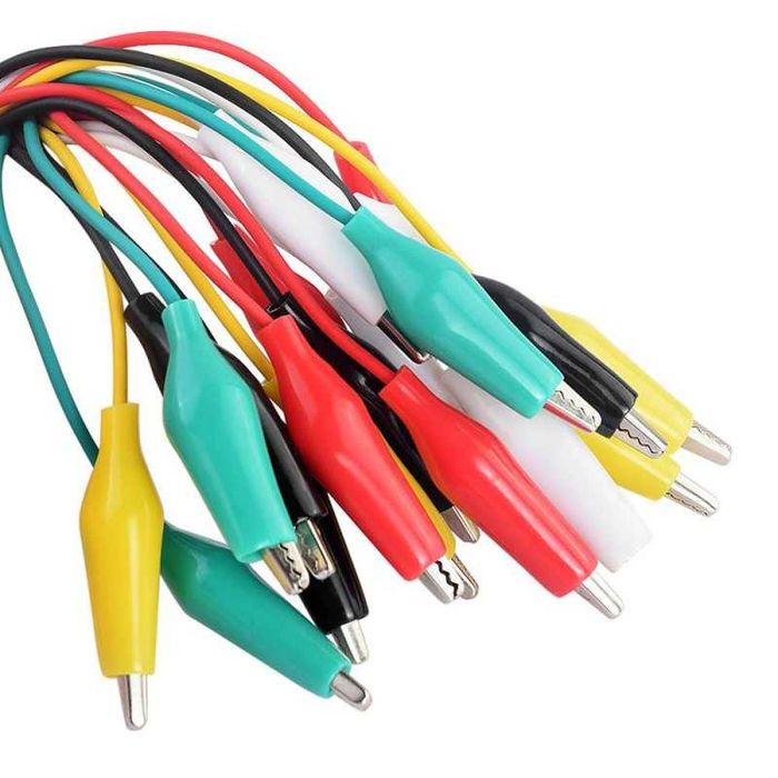 2setCablu Crocodili Cablu cu Clesti Crocodili Cablu cu Cleme Crocodili