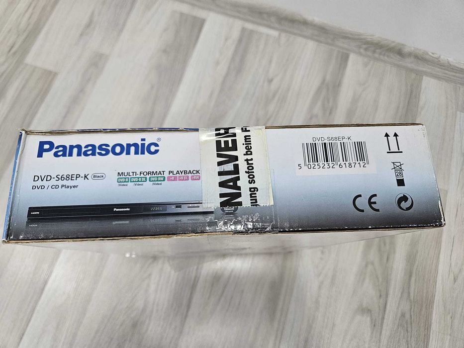 DVD/CD Player Panasonic DVD-S68EP-K, negru - Nou, Sigilat