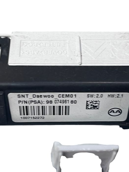 Plafoniera Peugeot 308 Sw Ii 2014 - > 9807496180
