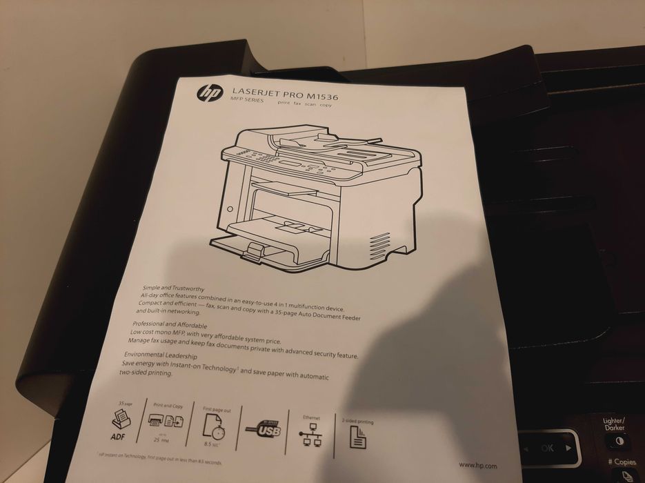 МФУ лазерное HP LaserJet Pro M1536dnf Multifunction Printer, ч/б, A4