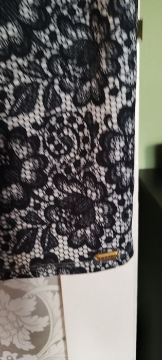 Рокля черна дантела