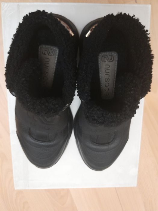 Ботинки кожаные зимние