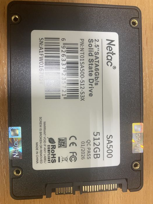 Ssd netac 512 gb новые