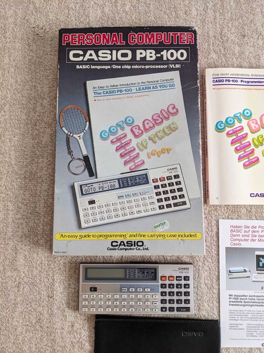 Casio PB100 cu Basic, in cutie in stare buna, 170 RONi