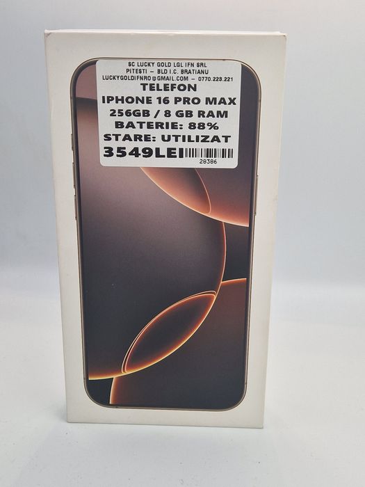 Iphone 16 Pro Max 256 GB Bat 88 cod 28386