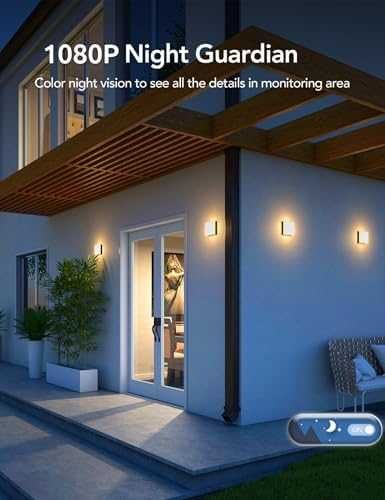 Нова Безжична соларна охранителна камера PIR сирена WiFi 2.4GHz охрана