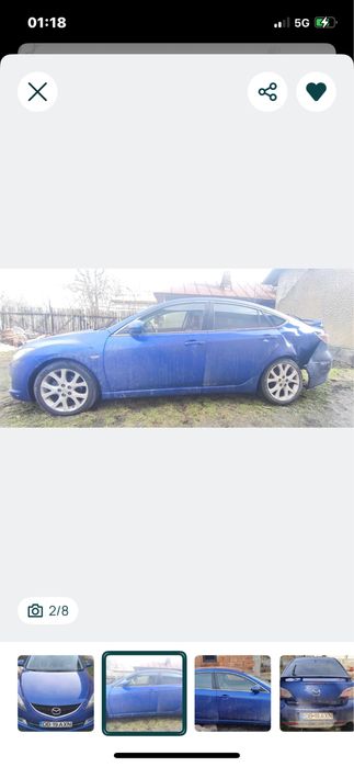 Mazda 6 2.0 d an  2009 avariata
