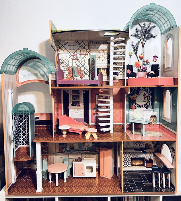 Camila Mansion Dollhouse Casuta pentru papusi din lemn MDF