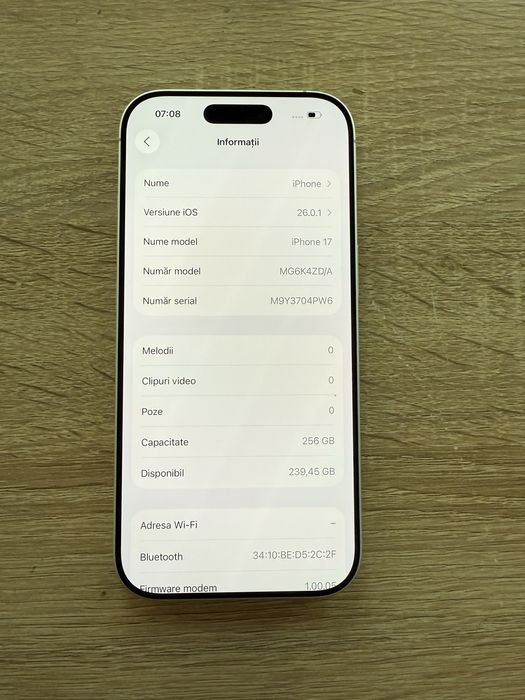 iphone 17  256  Gb  NOU silver
