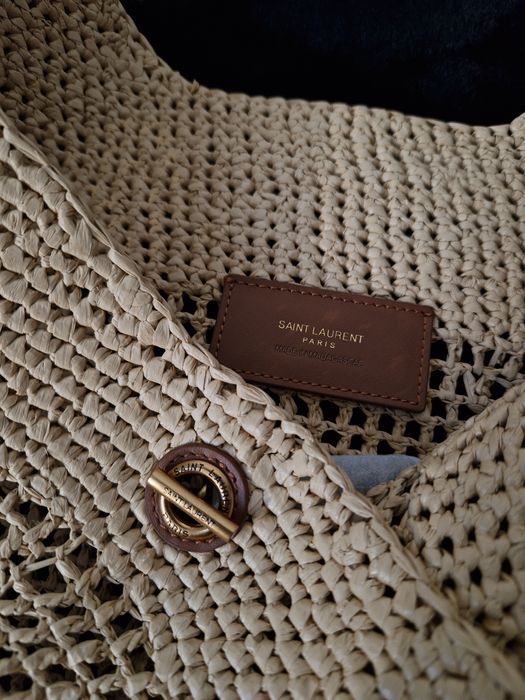 Saint Laurent Icare in Raffia