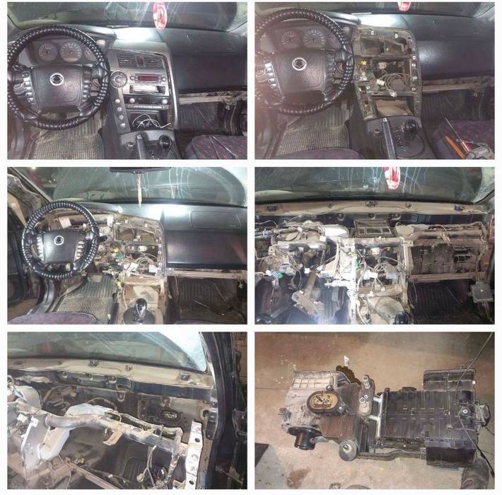 Замена промывка радиатора печки