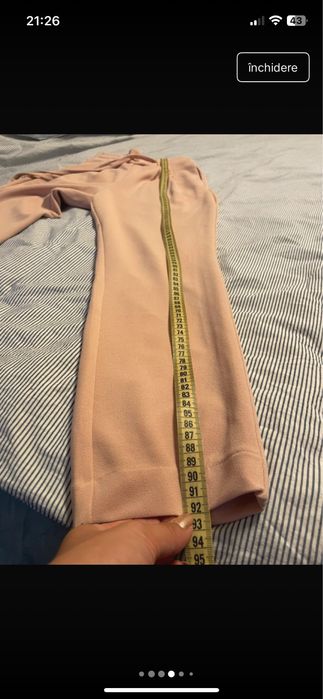 Pantaloni roz pudrat Reserved XS