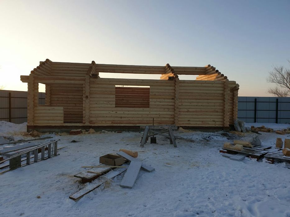 Изготовление срубов.