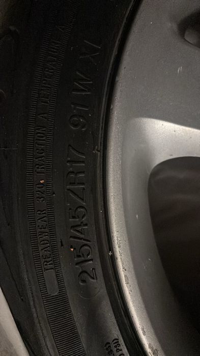 Диск с шинами от субару