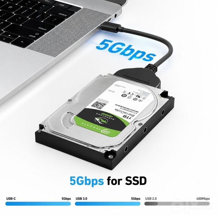 # Type C to SATA 2,5"/3,5" SSD DTech DT-5037A Adapter SSD Адаптер