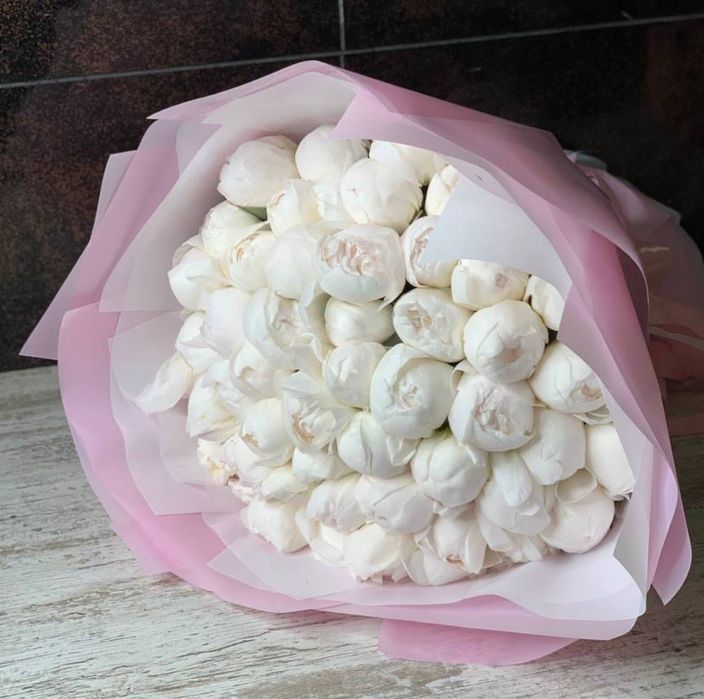 Букеты пионов,розы , цветы