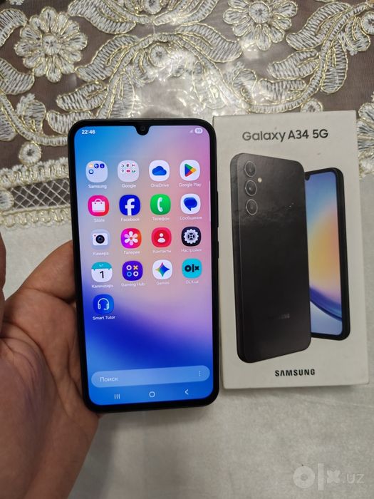 Samsung Galaxy A34 5G 8+8/256GB Black Original Igravoy Karobka Yaxshi