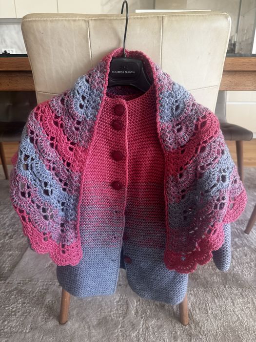 Pardesiu din lana cu sal pentru copii