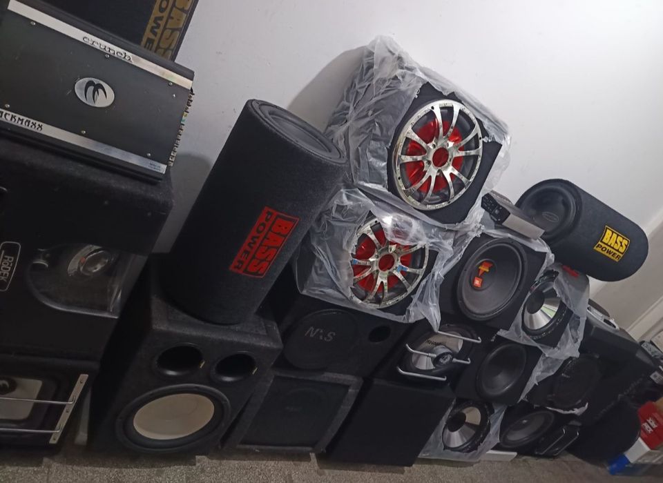 Statie auto bass masina subwoofer amplificator kit montaj rms putere