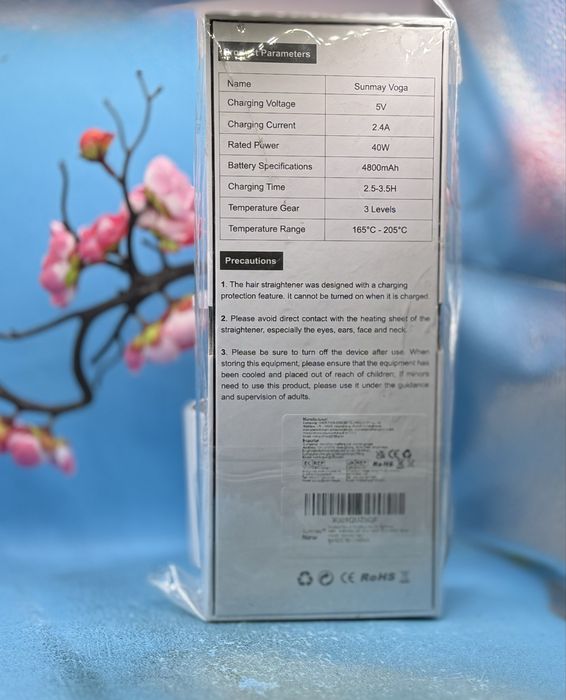 НОВО!!! Безжичен преса и маша за коса 2 в 1 Sunmay Voga