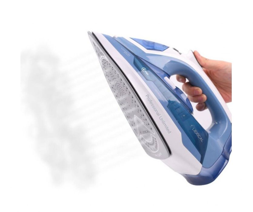 Парна ютия – 2200W, керамична плоча, 380мл резервоар, лилава и синя